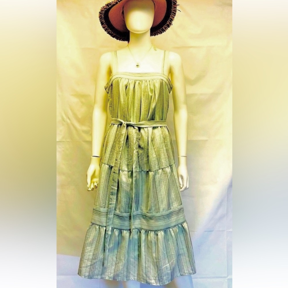 FOREVER 21 BELTED , LINED -COTTON & RAYON DRESS (BLOUSE UNDER OPTION)